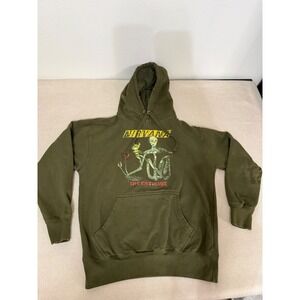 Nirvana Incesticide Olive Green Graphic Hoodie Sweatshirt Mens Medium